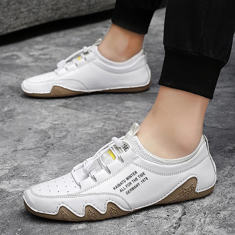 Spring Autumn Casual Man Casual Sneakers Black White Men Shoes Leather Sneaker Big Size Mens Causal Leisure Flat Loafers
Spring Autumn Casual Man Casual Sneakers Black White Men Shoes Leather Sneaker Big Size Mens Causal Leisure Flat Loafers