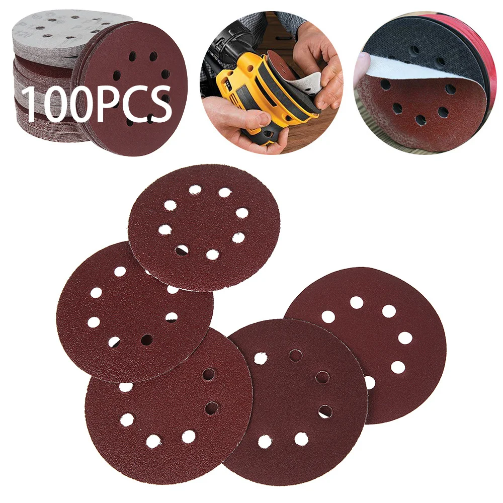 100pcs 125mm Sandpaper Round Shape Sanding Discs Hook Loop Sanding Paper Buffing Sheet Sandpaper 8 Hole Sander Polishing Pad
100pcs 125mm Sandpaper Round Shape Sanding Discs Hook Loop Sanding Paper Buffing Sheet Sandpaper 8 Hole Sander Polishing Pad