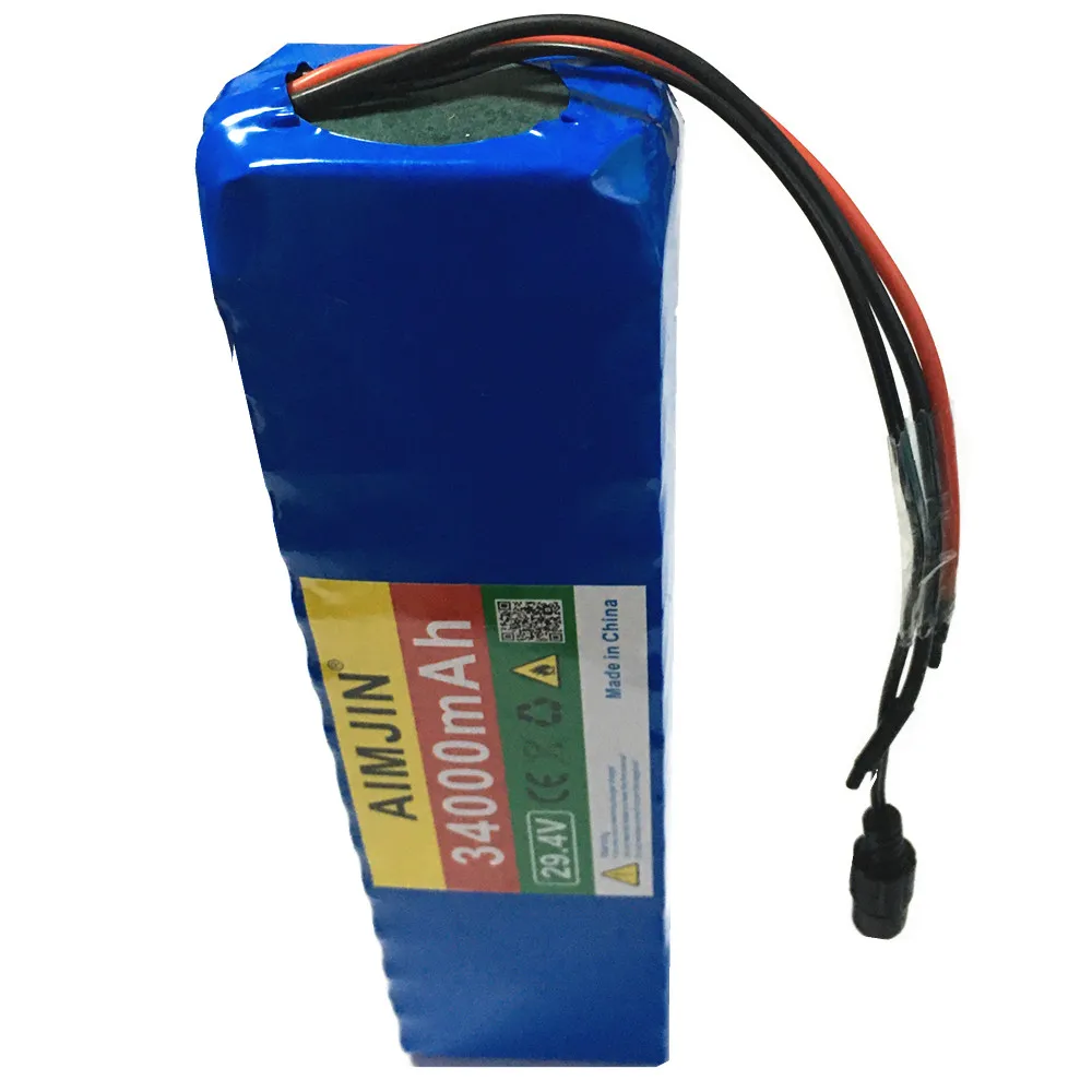 7S4P Li Ion Battery Pack 29.4v 34Ah Electric Bicycle Motor Ebike Scooter 18650 Lithium Rechargeable Batteries+charger
7S4P Li Ion Battery Pack 29.4v 34Ah Electric Bicycle Motor Ebike Scooter 18650 Lithium Rechargeable Batteries+charger