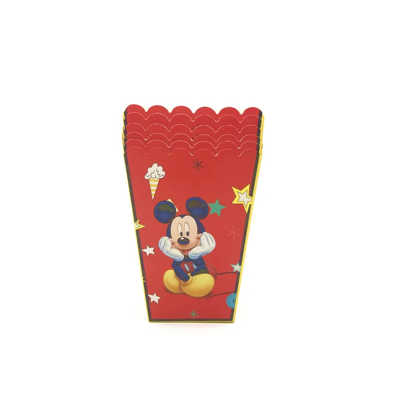 12 шт./лот красный Микки Маус вечерние дополнения в коробке украшения для детей