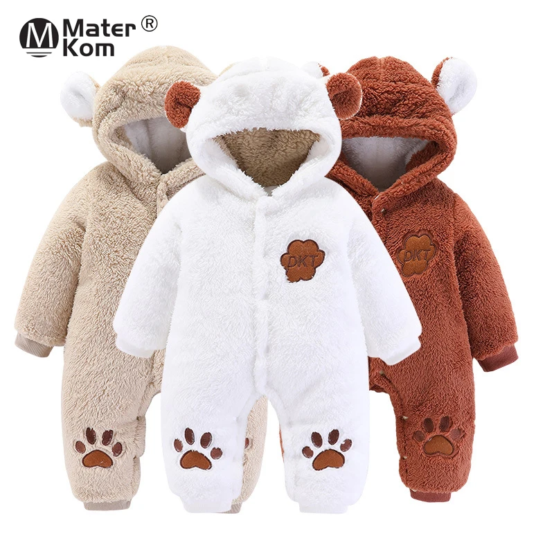 3-12M Baby Rompers Homewear With Thicken Cotton Winter Autumn Outdoor Long-sleeve Hooded Baby Cotton Clothes Boys Girls Pajamas
3-12M Baby Rompers Homewear With Thicken Cotton Winter Autumn Outdoor Long-sleeve Hooded Baby Cotton Clothes Boys Girls Pajamas