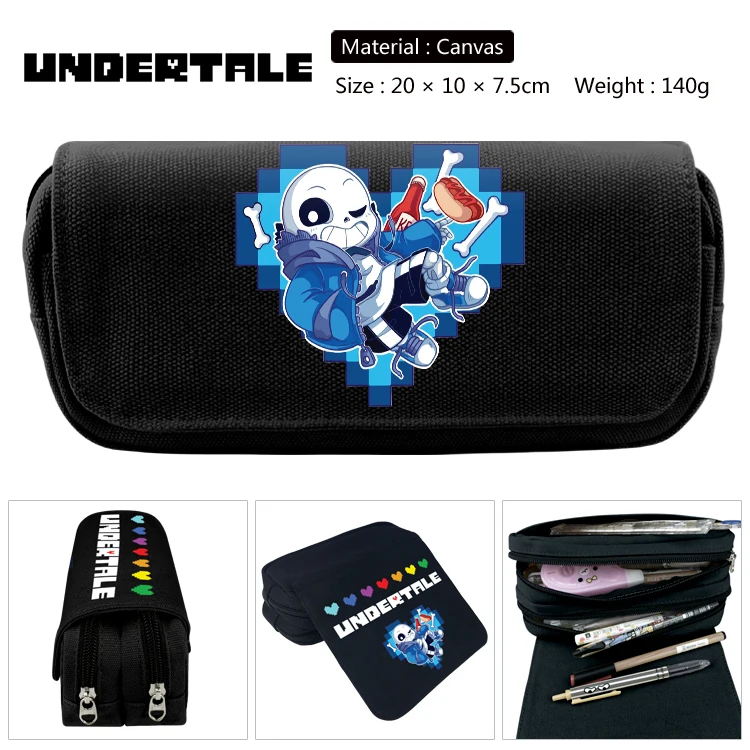 Anime Undertale Cosplay Skull Double Zipper Pencil Bag Pencil Case Bendy Kids Girl Gift Stationery Container School Supplies
Anime Undertale Cosplay Skull Double Zipper Pencil Bag Pencil Case Bendy Kids Girl Gift Stationery Container School Supplies