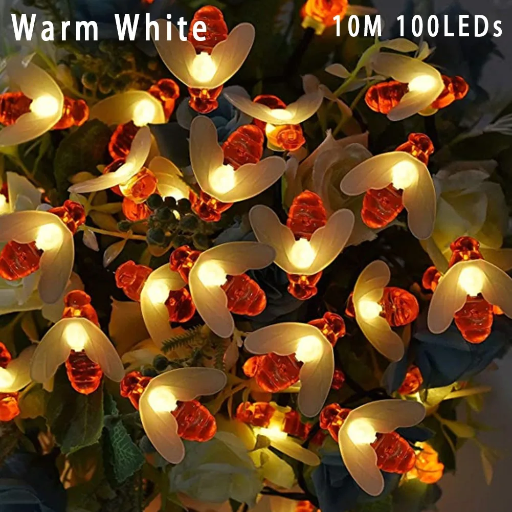 Solar Power Bee Shaped String Lights Garden Lights Outdoor Waterproof Garlands For Holiday Party Garden Fence Decoration
Solar Power Bee Shaped String Lights Garden Lights Outdoor Waterproof Garlands For Holiday Party Garden Fence Decoration