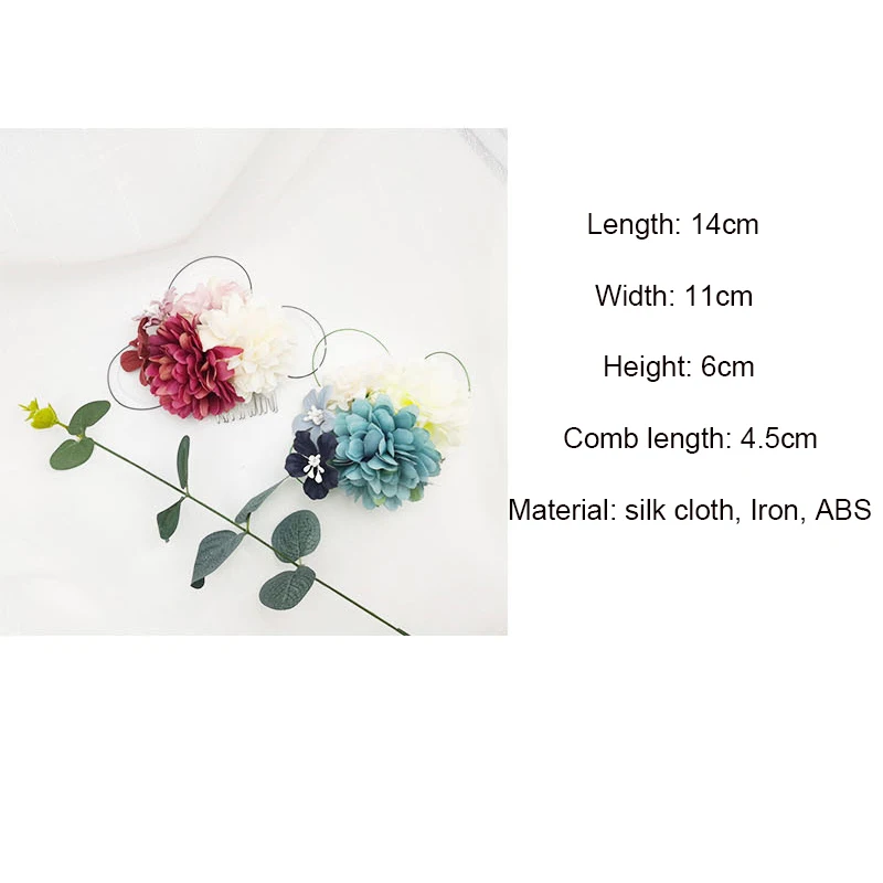 Hand Made Bridal Hair Combs Rustic Wedding Floral Women Silk Artificial Flowers Hairpins Brides Hair Accessories Greenery Combs
Hand Made Bridal Hair Combs Rustic Wedding Floral Women Silk Artificial Flowers Hairpins Brides Hair Accessories Greenery Combs
