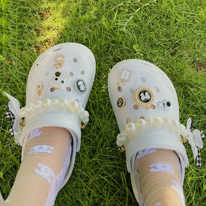 Similarfree Women Sandals DIY Jewelry Chains Designer Bling Rhinestone Shoes For Women Breathable Outdoor Beach Female Slippers
Similarfree Women Sandals DIY Jewelry Chains Designer Bling Rhinestone Shoes For Women Breathable Outdoor Beach Female Slippers