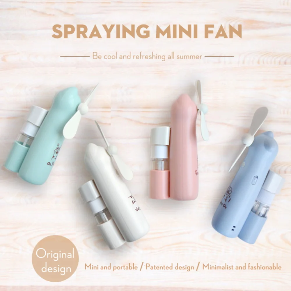 Portable Usb Mini Handheld Fans Electric Hold Small Originality Household Electrical Appliances Spray Fan | Автомобили и