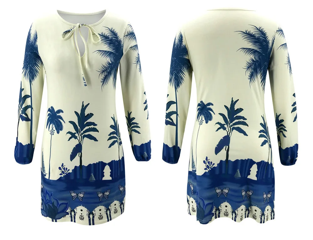 Autumn Mini Dress Women Vintage Print Dress Casual Party Dresses Sexy O-Neck Long Sleeve Black Short Dress Fashion Vestidos
Autumn Mini Dress Women Vintage Print Dress Casual Party Dresses Sexy O-Neck Long Sleeve Black Short Dress Fashion Vestidos