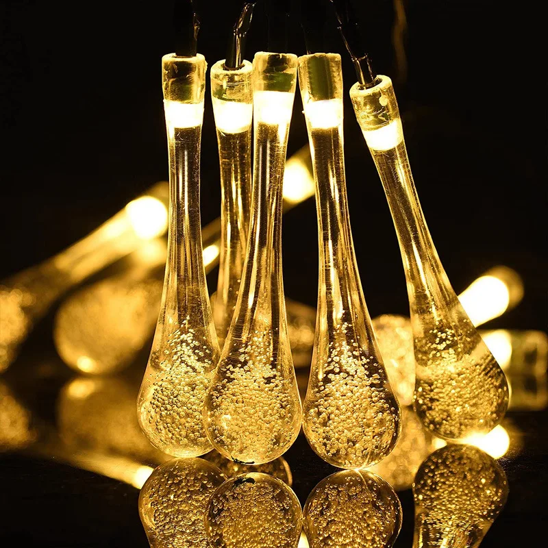 Solar Raindrop String Light Outdoor 22m Waterproof LED Fairy Lights for Garden Patio Yard Home Parties Holiday Decor Lighting
Solar Raindrop String Light Outdoor 22m Waterproof LED Fairy Lights for Garden Patio Yard Home Parties Holiday Decor Lighting