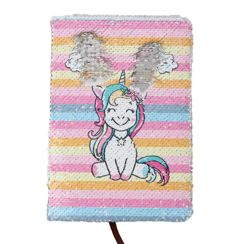New A5 Notebook Color Reversible Sequin Unicorn Diary Notebook Notebook Journal DIY Personal Diary Note Book 
New A5 Notebook Color Reversible Sequin Unicorn Diary Notebook Notebook Journal DIY Personal Diary Note Book