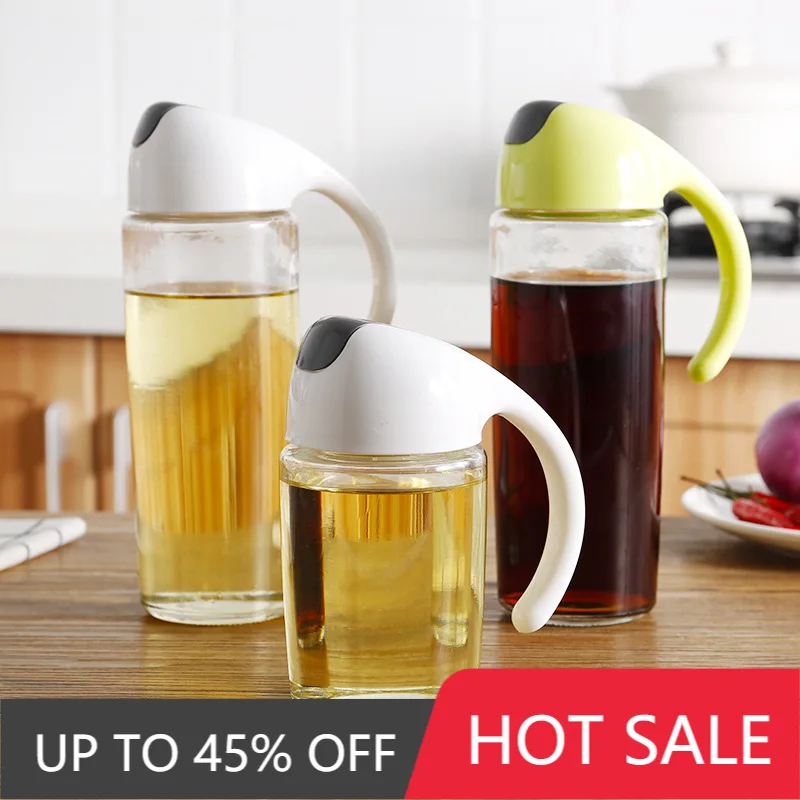 Glass Oil Can Oil Dispenser Glass Automatic Opening and Closing Anti-leakage Control Oil Pot Open Lid Kitchen Supplies
Glass Oil Can Oil Dispenser Glass Automatic Opening and Closing Anti-leakage Control Oil Pot Open Lid Kitchen Supplies