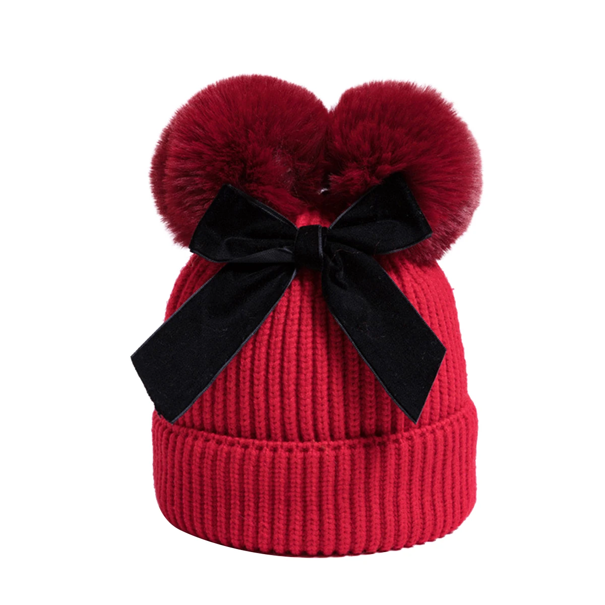 Baby Winter Warm Hat Cute Bowknot Double Pom Pom Knitted Beanie Cap for Boys Girls
Baby Winter Warm Hat Cute Bowknot Double Pom Pom Knitted Beanie Cap for Boys Girls