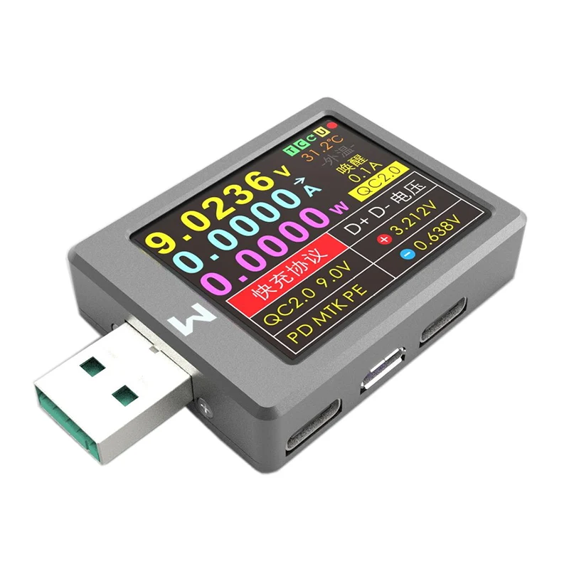 X-MFI Current and Voltmeter USB Tester QC4+PD3.0 2.0 PPS Fast Charge Protocol Capacity
X-MFI Current and Voltmeter USB Tester QC4+PD3.0 2.0 PPS Fast Charge Protocol Capacity