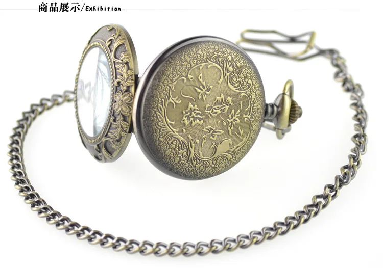 Часы наручные в стиле стимпанк для мужчин и женщин бронзовые Кварцевые карманные