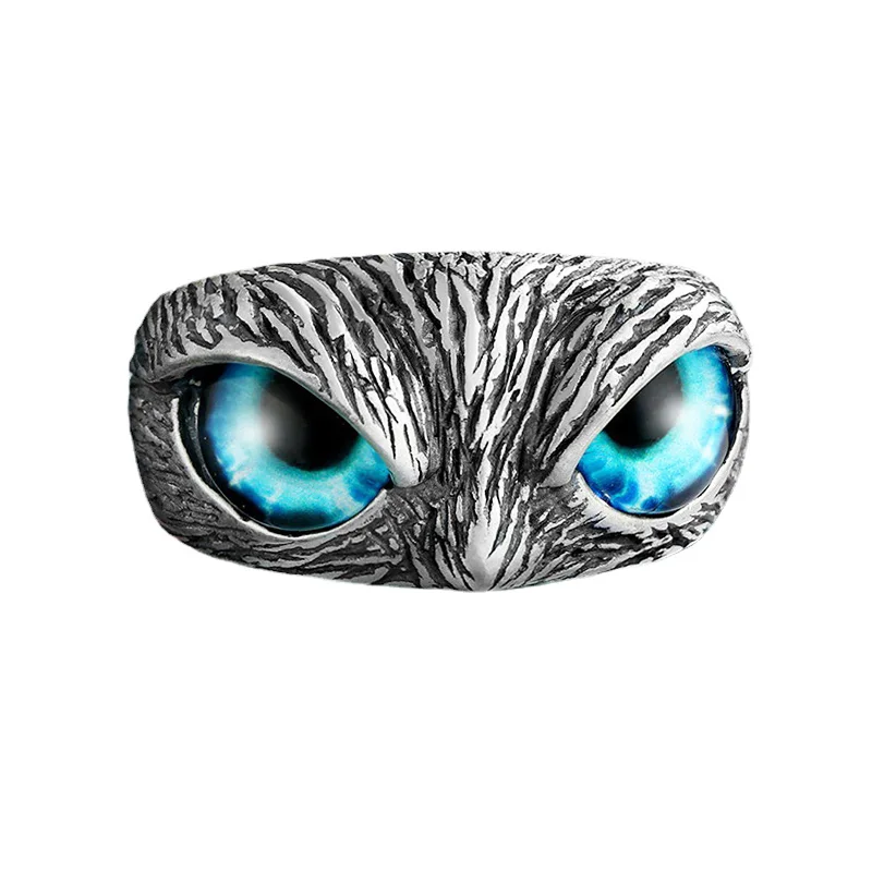 New Ins Vintage Animal Creative Blue Eyes Owl Ring Personality Adjustable Cute Owl Rings for Women Men Fashion Jewelry Gift @ 
New Ins Vintage Animal Creative Blue Eyes Owl Ring Personality Adjustable Cute Owl Rings for Women Men Fashion Jewelry Gift @
