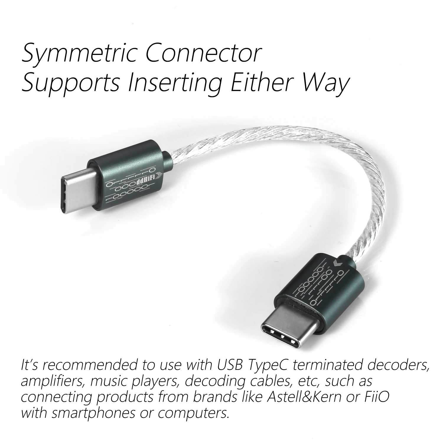 Кабель DD DDHIFI TC05 TC05L Type C-Type C для USB-C музыкального проигрывателя Android телефона ПК TC28i
