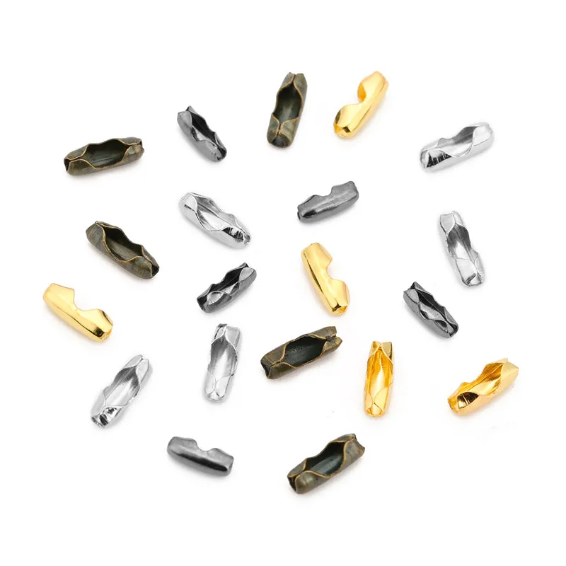 200pcs/lot Chains Connectors Fit 1.5mm 2mm 2.4mm Ball Chains Gold Color Metal End Clasps Crimp Beads For Diy Jewelry Supplies
200pcs/lot Chains Connectors Fit 1.5mm 2mm 2.4mm Ball Chains Gold Color Metal End Clasps Crimp Beads For Diy Jewelry Supplies