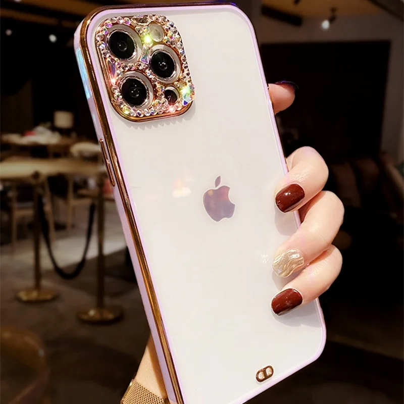 Plating Transparent lens camera glitter diamond soft phone case for iphone 12 Pro Max MiNi 11 Pro XR X XS 7 8 plus SE 20 cover
Plating Transparent lens camera glitter diamond soft phone case for iphone 12 Pro Max MiNi 11 Pro XR X XS 7 8 plus SE 20 cover