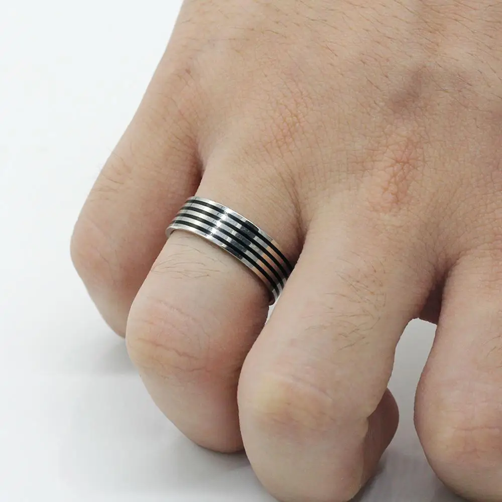 Real 925 Sterling Silver Couple Ring for Men Women Black Stripe Classic Simple Style for Men Women Lovers Anniversary Jewelry
Real 925 Sterling Silver Couple Ring for Men Women Black Stripe Classic Simple Style for Men Women Lovers Anniversary Jewelry