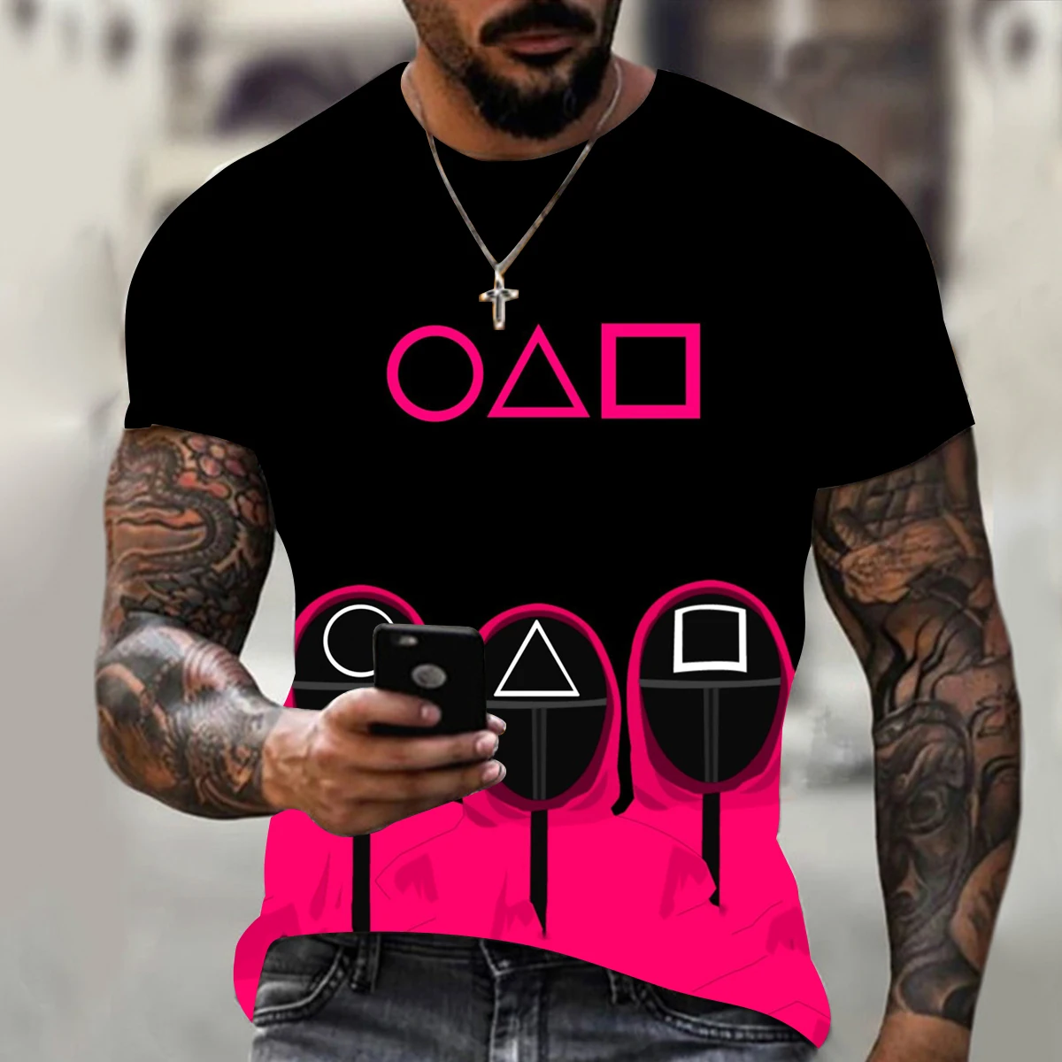 2021 New Squid Game Graphic T Shirts Men Squid Game Costume Funny Tshirt Casual Short Sleeve Shirt Women Harajuku Unisex Tops
2021 New Squid Game Graphic T Shirts Men Squid Game Costume Funny Tshirt Casual Short Sleeve Shirt Women Harajuku Unisex Tops