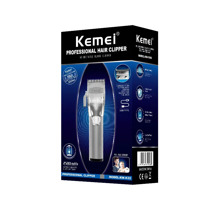 Kemei Low Voice Hair Clipper for Men Cordless Hair Trimmer Barber Professional Large Capacity Electric Hair Cutting Machine
Kemei Low Voice Hair Clipper for Men Cordless Hair Trimmer Barber Professional Large Capacity Electric Hair Cutting Machine