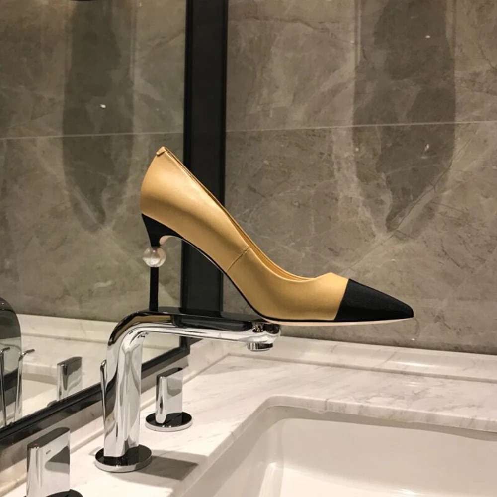 Ollymurs Pointed Toe Luxury Women Shoes Slip on Kitten Pearl Heels Nude Black Color Shoes Women Designers Runway Shoes Fashion
Ollymurs Pointed Toe Luxury Women Shoes Slip on Kitten Pearl Heels Nude Black Color Shoes Women Designers Runway Shoes Fashion