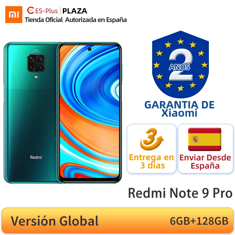 Глобальная версия Redmi Note 9 Pro 6 ГБ 128 Гб Смартфон Snapdragon 720G 67 "Дисплей 64