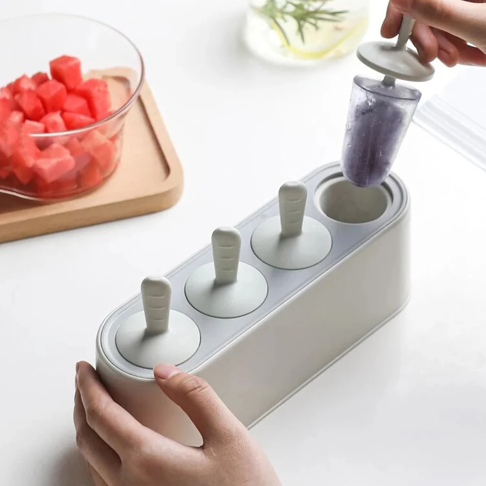 Kitchen Ice Cube Molds Reusable Popsicle Maker DIY Ice Cream Tools Kitchen 4 Cells Silicone Ice Lolly Mould Tray Bar Tools
Kitchen Ice Cube Molds Reusable Popsicle Maker DIY Ice Cream Tools Kitchen 4 Cells Silicone Ice Lolly Mould Tray Bar Tools