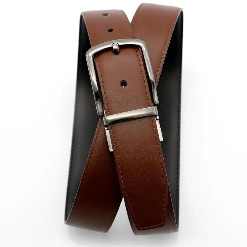 Fashion Genuine Leather Belt Men Business Luxury Designer Pin Buckle Rotating Leather Belt All-match Belt For Men 2021 Riemen 
Fashion Genuine Leather Belt Men Business Luxury Designer Pin Buckle Rotating Leather Belt All-match Belt For Men 2021 Riemen