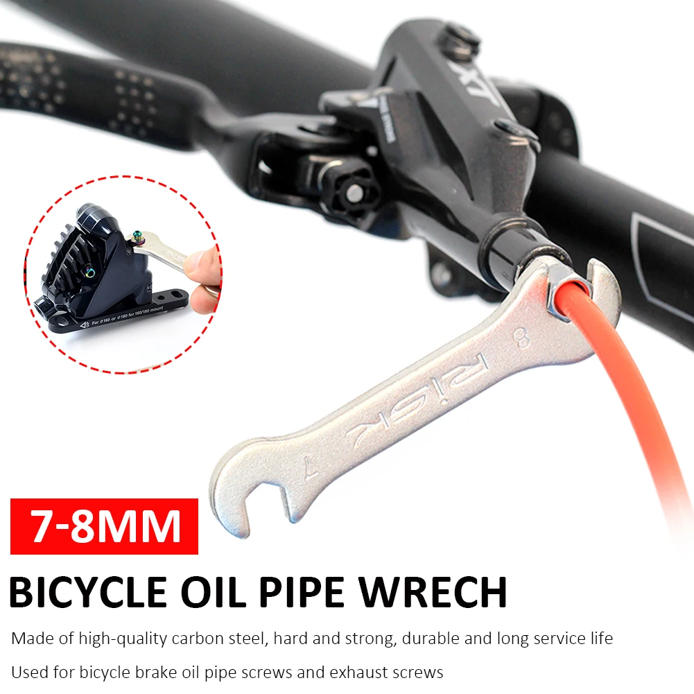 7-8mm Open Bicycle Hydraulic Disc Oil Brake Pipe Locking Screw Wrench Bike Accessories Bike Brake Locking Repair Tool
7-8mm Open Bicycle Hydraulic Disc Oil Brake Pipe Locking Screw Wrench Bike Accessories Bike Brake Locking Repair Tool