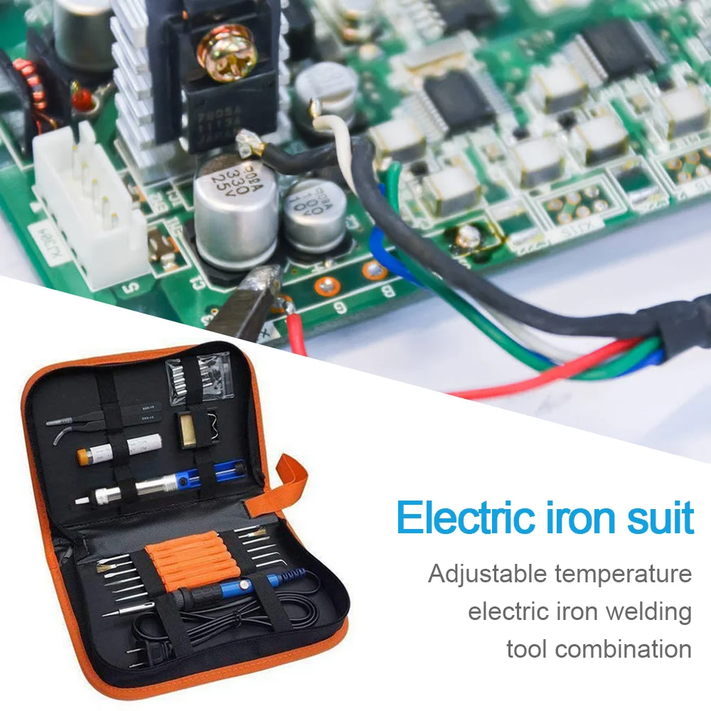 handskit 60W 110V/220V Electric Soldering Iron Kit with Adjustable Temperature Welding Iron Electronic Repair Tool
handskit 60W 110V/220V Electric Soldering Iron Kit with Adjustable Temperature Welding Iron Electronic Repair Tool