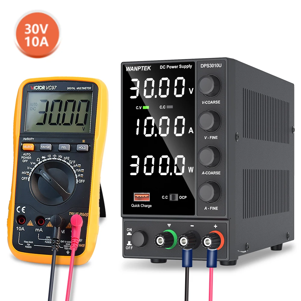 DPS3010U 605U 305U Switching DC Power Supply Adjustable Digit Variable Lab Bench Power Source 30V 10A 5A AC 220V 110V Wanptek
DPS3010U 605U 305U Switching DC Power Supply Adjustable Digit Variable Lab Bench Power Source 30V 10A 5A AC 220V 110V Wanptek