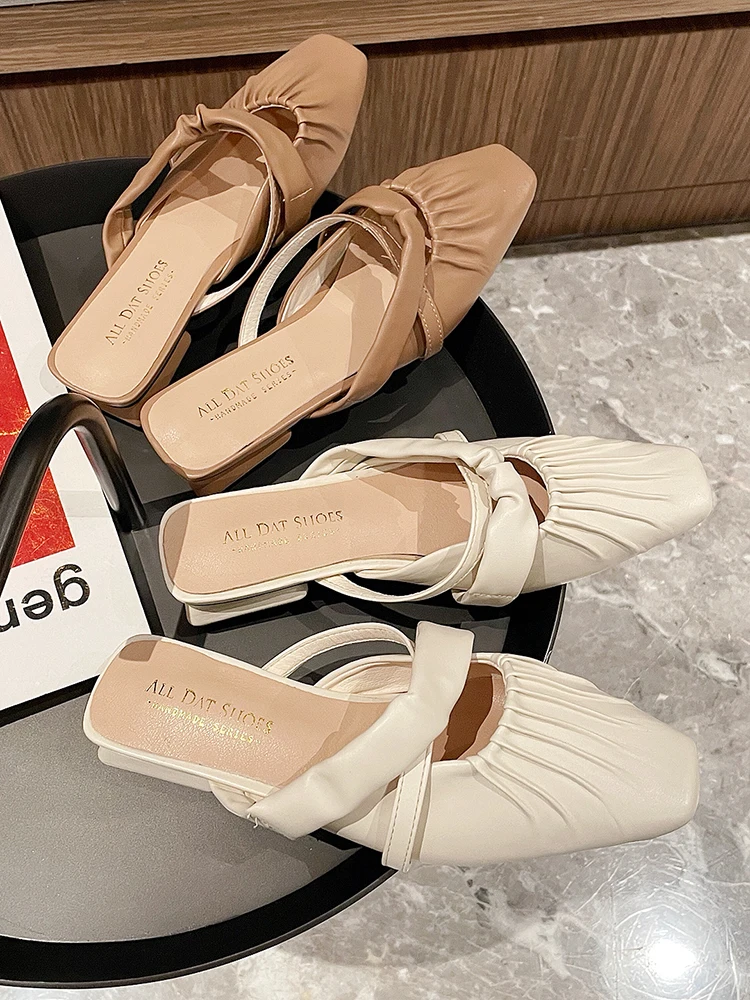 Shoes Mules For Women 2021 Square heel Med Low Slippers Flat Pantofle Slides Loafers Cover Toe Block New Summer Hoof Heels Rubbe
Shoes Mules For Women 2021 Square heel Med Low Slippers Flat Pantofle Slides Loafers Cover Toe Block New Summer Hoof Heels Rubbe