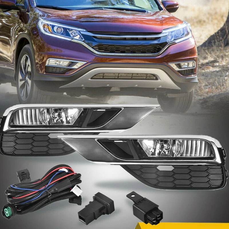 DHBH-Bumper Fog Light for 2015 2016 Honda CRV CR-V Fog Lights Bumper Lamps+Wiring Kit&Switch
DHBH-Bumper Fog Light for 2015 2016 Honda CRV CR-V Fog Lights Bumper Lamps+Wiring Kit&Switch