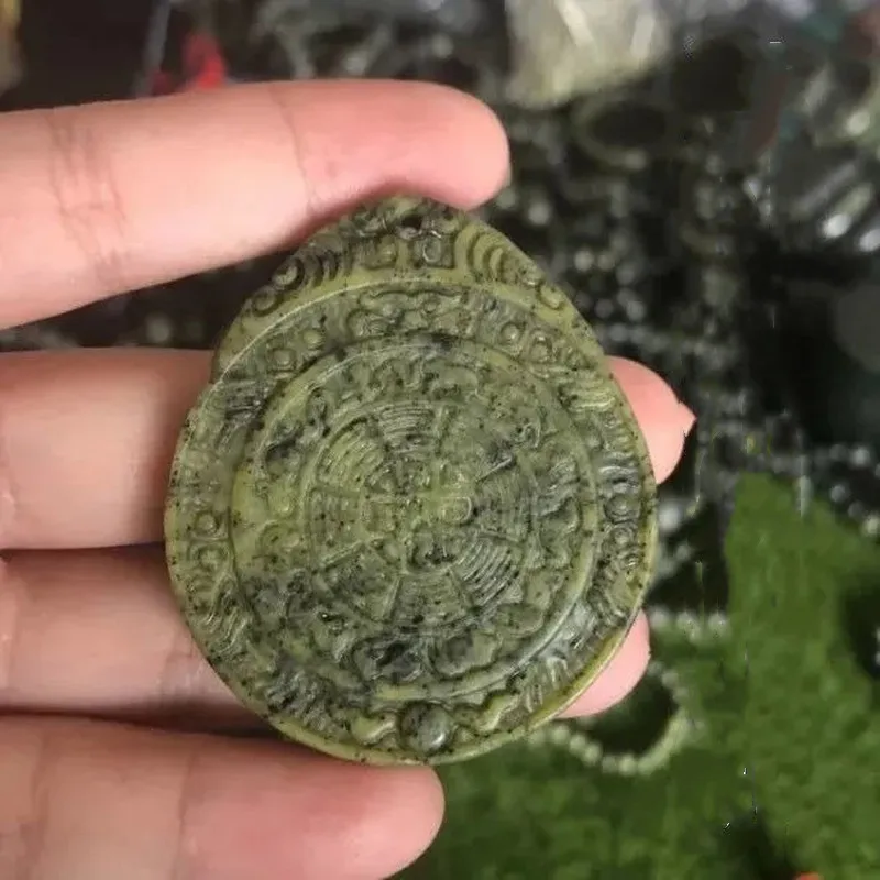 New Natural Jade Live Magnetic JadeWestern Tibetan Medicine King Stone Bagua Brand Pendant Men's and Women's Pendant Health Jade
New Natural Jade Live Magnetic JadeWestern Tibetan Medicine King Stone Bagua Brand Pendant Men's and Women's Pendant Health Jade