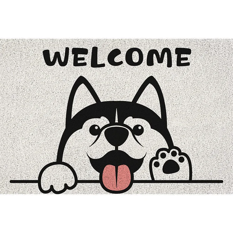 Welcome Panda Husky Corgi Entrance Door Wire Loop Mat Household Hallway Door Mat Non-slip Wear-resistant Dust Removal Doormat
Welcome Panda Husky Corgi Entrance Door Wire Loop Mat Household Hallway Door Mat Non-slip Wear-resistant Dust Removal Doormat
