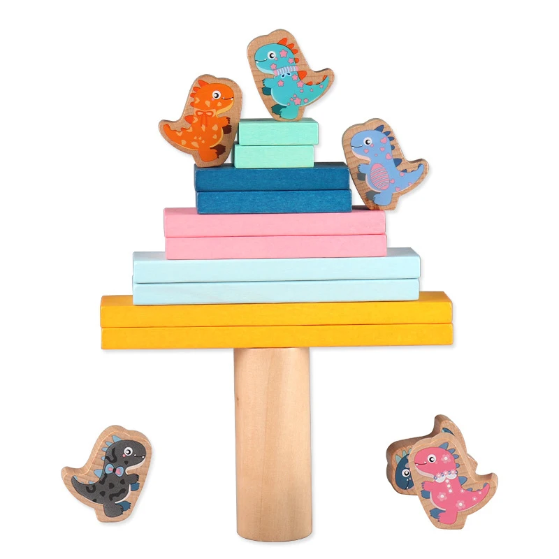 Children's Wooden Montessori Early Education Parent-Child Interactive Toy Dinosaur Stacking Game
Children's Wooden Montessori Early Education Parent-Child Interactive Toy Dinosaur Stacking Game