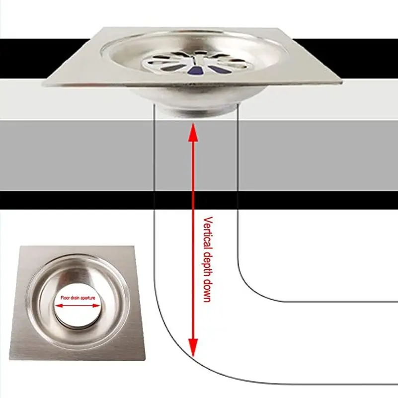 304 Stainless Steel Floor Drain Kitchen Washing Machine Sewer Silicone Core Bathroom Deodorant Insect-Proof Floor Seal Drain
304 Stainless Steel Floor Drain Kitchen Washing Machine Sewer Silicone Core Bathroom Deodorant Insect-Proof Floor Seal Drain