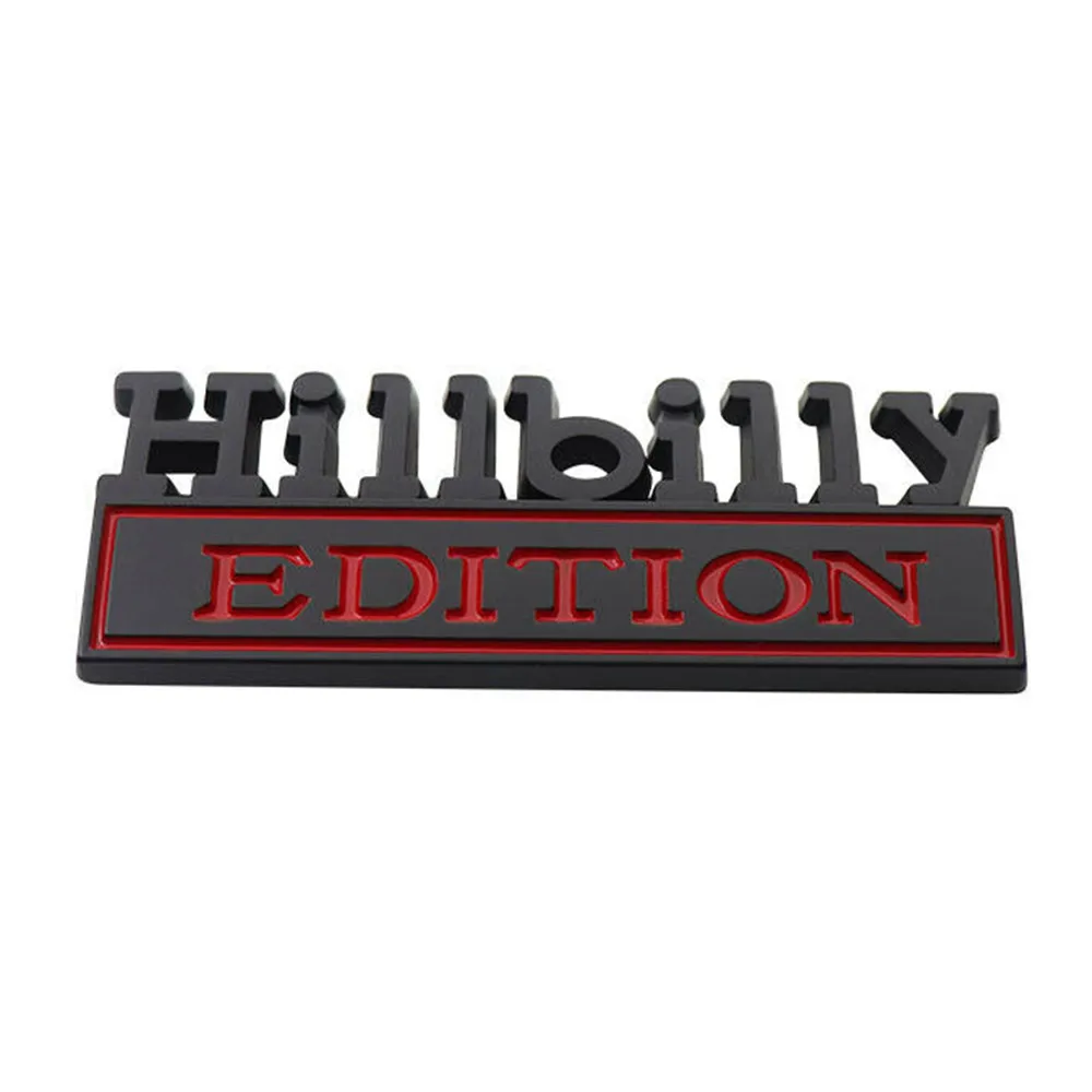 Zinc Alloy Sticker Badge Accessories Black Red Hillbilly Edition Parts Truck
Zinc Alloy Sticker Badge Accessories Black Red Hillbilly Edition Parts Truck