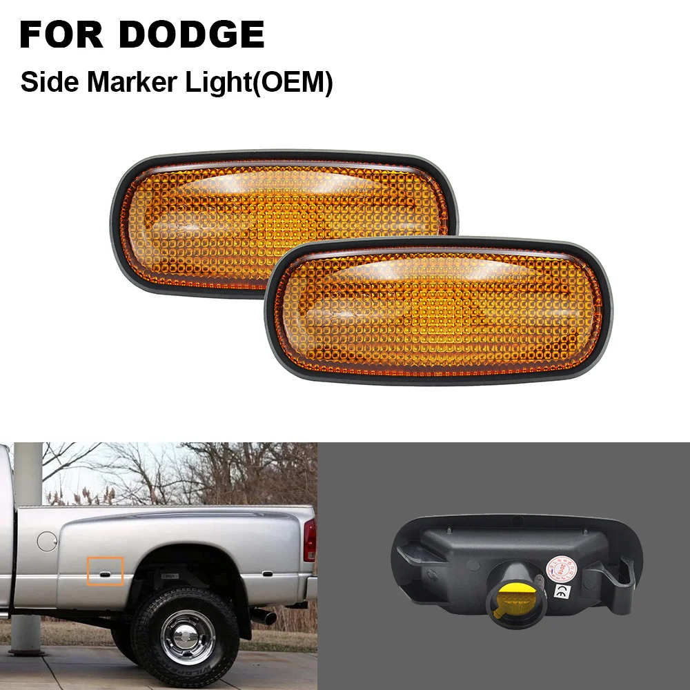 2pcs Amber Lens OEM Side Marker Lamp Light For Dodge RAM 2500HD 3500HD Double Wheel 2003 2004 2005 2006 2007 2008 2009
2pcs Amber Lens OEM Side Marker Lamp Light For Dodge RAM 2500HD 3500HD Double Wheel 2003 2004 2005 2006 2007 2008 2009