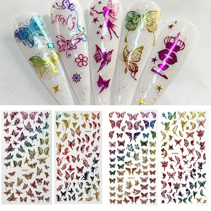 Butterfly Imperial Crown Pattern Nail Stickers 3D Adhesive Decals Laser Gold Nail Foils DIY Nail Tools New Manicure Sticker
Butterfly Imperial Crown Pattern Nail Stickers 3D Adhesive Decals Laser Gold Nail Foils DIY Nail Tools New Manicure Sticker