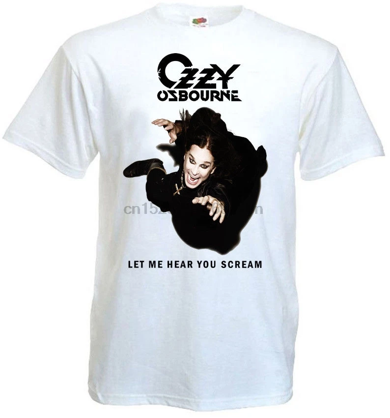 Футболка Ozzy osborn Let Me Hear You Cream белая футболка с постером все размеры S .. 3XL 100% хлопок