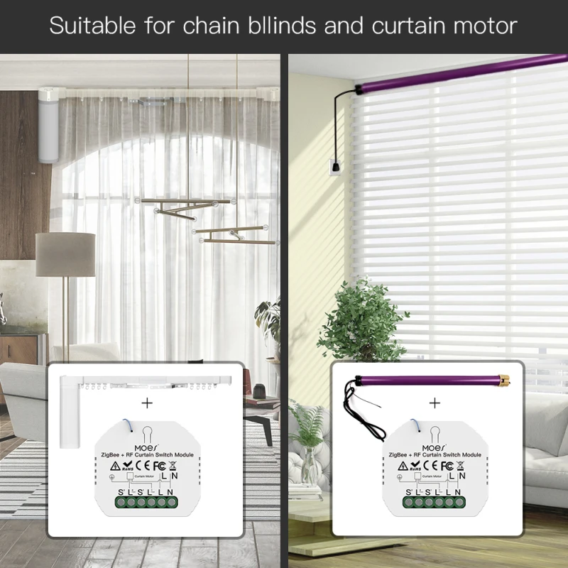 WiFi Smart Curtain Blinds Module Switch Roller Shutter Motor Tuya Wireless Remote Control Sunscreen Google Home Alexa Smart Home
WiFi Smart Curtain Blinds Module Switch Roller Shutter Motor Tuya Wireless Remote Control Sunscreen Google Home Alexa Smart Home