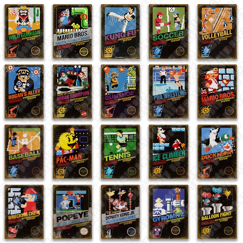 Классические видеоигры жестяной знак винтажный Декор металлическая пластина Персонализированная гостиная стена фотография подарок для л...
Классические видеоигры жестяной знак винтажный Декор металлическая пластина Персонализированная гостиная стена фотография подарок для л...