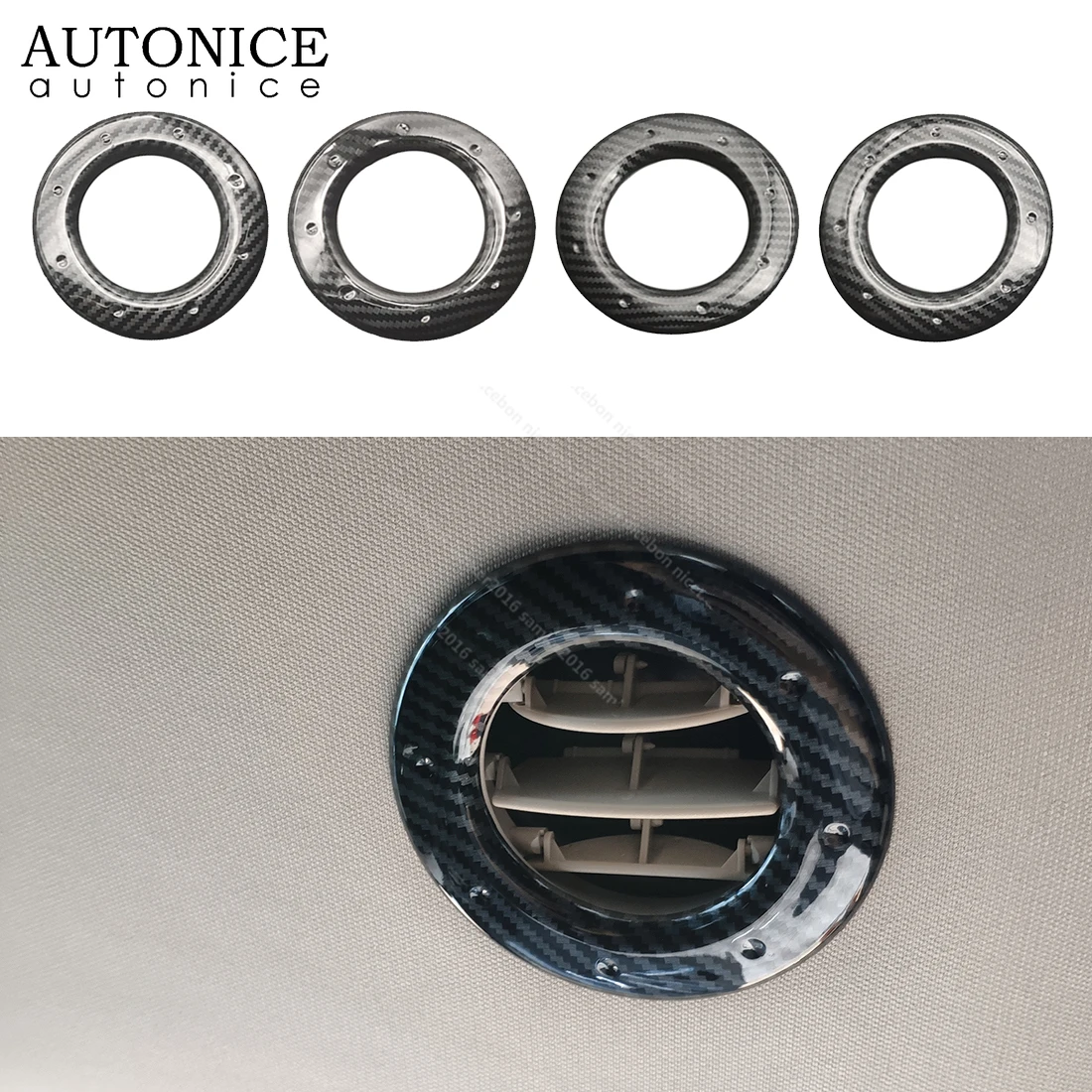 4pcs Carbon Fiber Color Roof Air Conditioner Vent Cover Trim Fit for Dodge Journey JCUV 2013 2014 2015 2016 2017 2018 2019 2020
4pcs Carbon Fiber Color Roof Air Conditioner Vent Cover Trim Fit for Dodge Journey JCUV 2013 2014 2015 2016 2017 2018 2019 2020