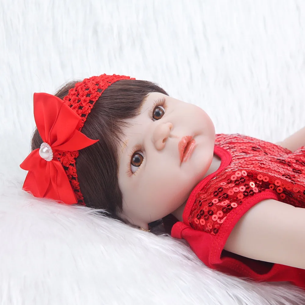 NEW Arrival Bebe Reborn Girl Doll Reborn 22" Full Silicone Body Children Play House Toys Bebe Gift Boneca Reborn
NEW Arrival Bebe Reborn Girl Doll Reborn 22" Full Silicone Body Children Play House Toys Bebe Gift Boneca Reborn