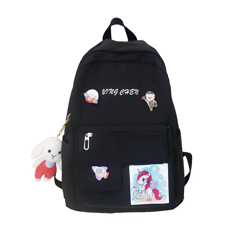 School Bag Female Japanese Harajuku Wild Campus Junior High School Student School Bag College Style Girl Backpack
School Bag Female Japanese Harajuku Wild Campus Junior High School Student School Bag College Style Girl Backpack