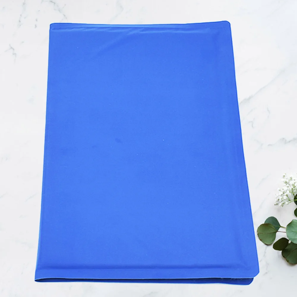 1Pc Summer Pet Cooling Pad Gel Cool Mat Waterproof Sleeping Heat Dissipation Dark Blue Size S | Дом и сад