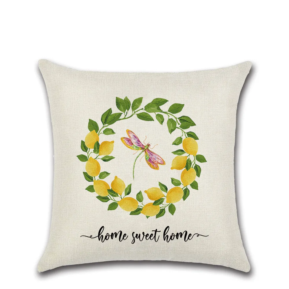 Summer Lemon Printed Plaid Pillow Case Cushion Cover Wreath Throw Pillow Car Home Pillowcase 
Summer Lemon Printed Plaid Pillow Case Cushion Cover Wreath Throw Pillow Car Home Pillowcase