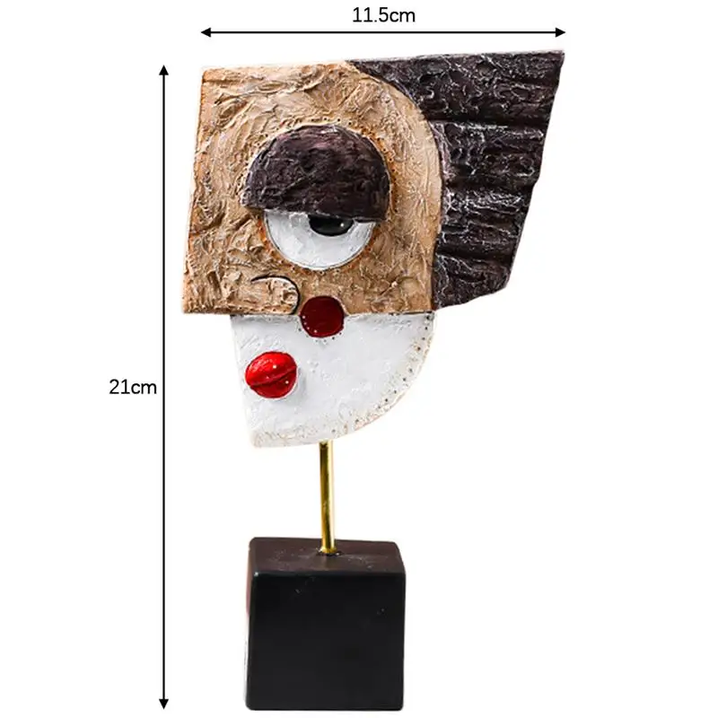 Resin Craft Statue Sculpture Creative Abstract Face Home Decor Resin Art Office Decoration Resin Ornaments Small Home Furnishing
Resin Craft Statue Sculpture Creative Abstract Face Home Decor Resin Art Office Decoration Resin Ornaments Small Home Furnishing
