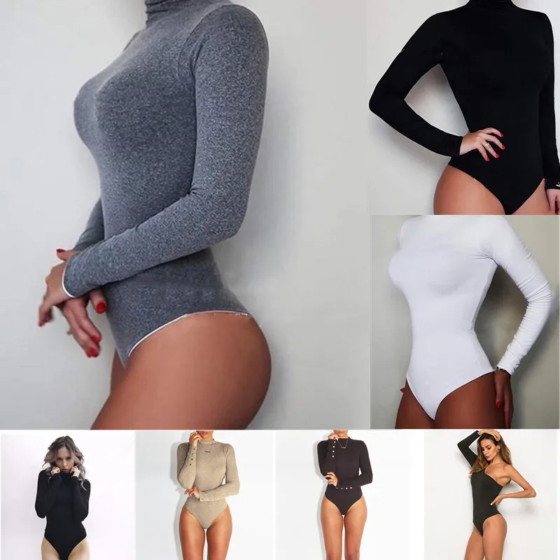 GAOKE Sexy Solid Turtleneck Body Femme Long Sleeve Tops Autumn Winter Elegant Slim Bodycon Black White Bodysuit Womens
GAOKE Sexy Solid Turtleneck Body Femme Long Sleeve Tops Autumn Winter Elegant Slim Bodycon Black White Bodysuit Womens